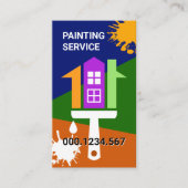 Creative House Paint Brush Visitenkarte (Vorderseite)
