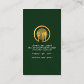 Creative Imitate Gold Cutlery serviert Gerichte Visitenkarte (Rückseite)