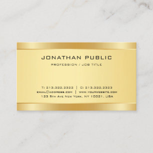 Creative Imitate Gold Modernes, einfaches Design E Visitenkarte