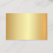 Creative Imitats Gold Berufliches handgeschriebene Visitenkarte (Rückseite)