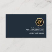 Creative Imitats Gold Line Wave CEO Visitenkarte (Rückseite)