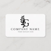 Creative Initial G Letter Vector Luxury Design Art Visitenkarte (Vorderseite)
