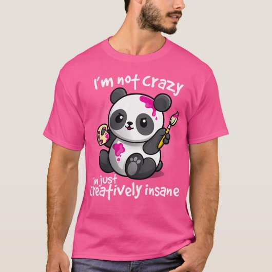 Creative Insane Panda T-Shirt (Vorderseite)