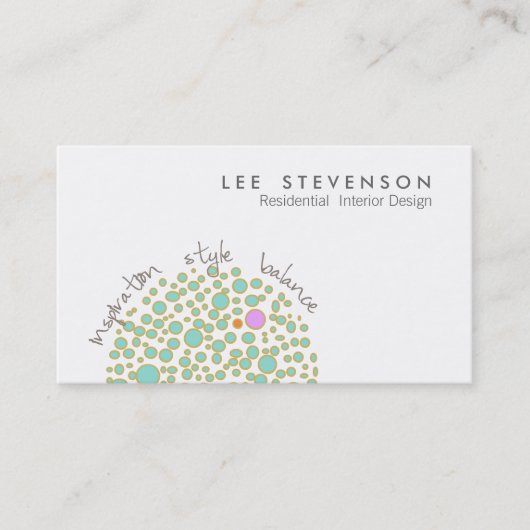 Creative Interior Design Business Card Visitenkarte (Vorderseite)