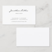 Creative Italia Script Modernes Design Trendy Schl Visitenkarte (Vorne/Hinten)