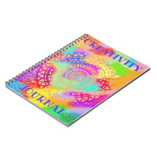 Creative Journal Mandala Zeichnete farbenfroh Notizblock (Linke Seite)