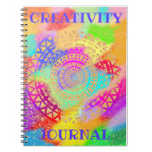 Creative Journal Mandala Zeichnete farbenfroh Notizblock (Vorderseite)