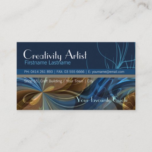 Creative Journeys Business Card Visitenkarte (Vorderseite)