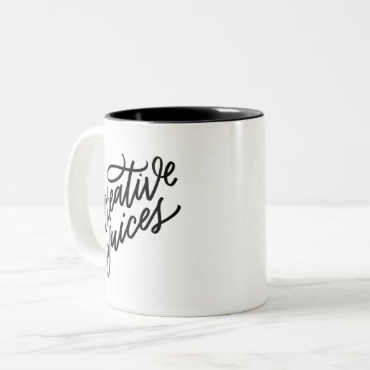 Creative Juices Zweifarbige Tasse (Vorderseite Links)