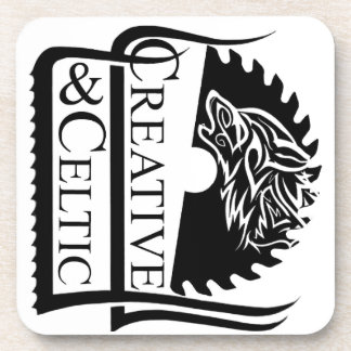 Creative & keltische Logos Schwarz und Weiß Getränkeuntersetzer