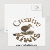 Creative Kiwis 1 Postkarte (Vorne/Hinten)