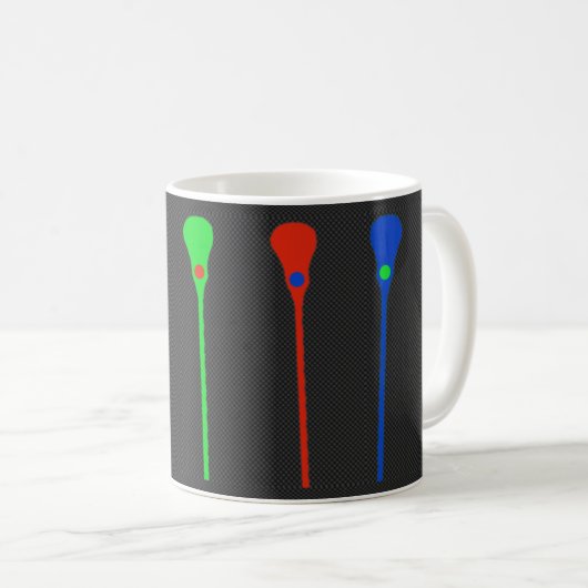 Creative Lacrosse Coffee Tasse (VorderseiteRechts)