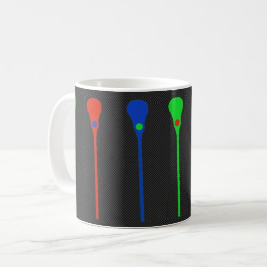Creative Lacrosse Coffee Tasse (Vorderseite Links)