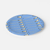 Creative Lacrosse Party Pappteller (Schrägansicht)