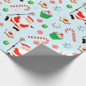 Creative Lacrosse Weihnachten Geschenkpapier (Ecke)