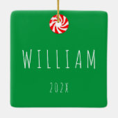 Creative Lacrosse Weihnachten Keramikornament (Rückseite)