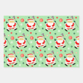 Creative Lacrosse Weihnachtsgeschenk Geschenkpapier Set (Vorderseite)