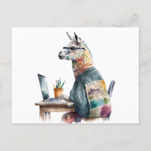 Creative Lama Postkarte