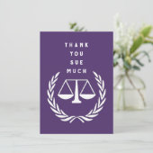 Creative Lawyer Dankeskarte (Stehend Vorderseite)