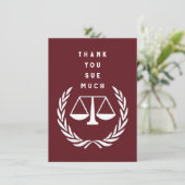 Creative Lawyer Dankeskarte (Stehend Vorderseite)