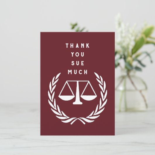 Creative Lawyer Dankeskarte (Stehend Vorderseite)