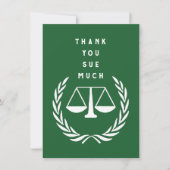 Creative Lawyer Dankeskarte (Vorderseite)