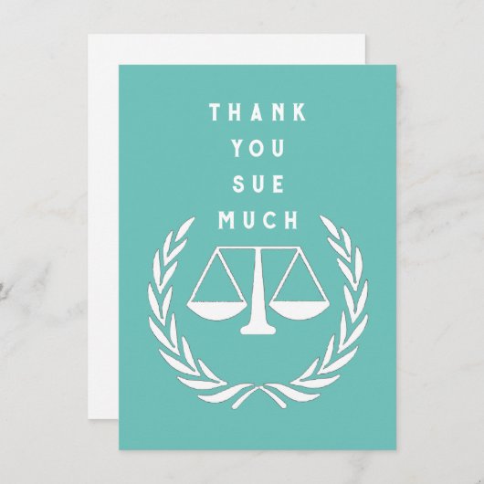 Creative Lawyer Dankeskarte (Vorne/Hinten)