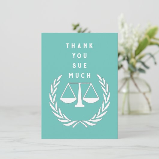 Creative Lawyer Dankeskarte (Stehend Vorderseite)