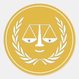 Creative Lawyer Runder Aufkleber