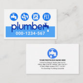 Creative Leaking Plumber Faucet Plumbing Visitenkarte (Vorne/Hinten)