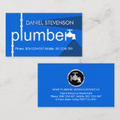 Creative Leaking Plumber Pipe Plumbing Works Visitenkarte (Vorne/Hinten)