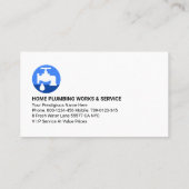 Creative Leaking Plumber Pipe System Visitenkarte (Rückseite)