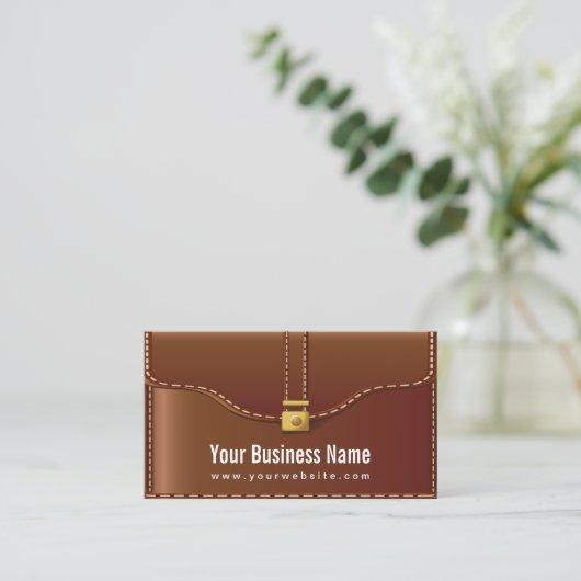 Creative Leather Case Visitenkarte (Stehend Vorderseite)