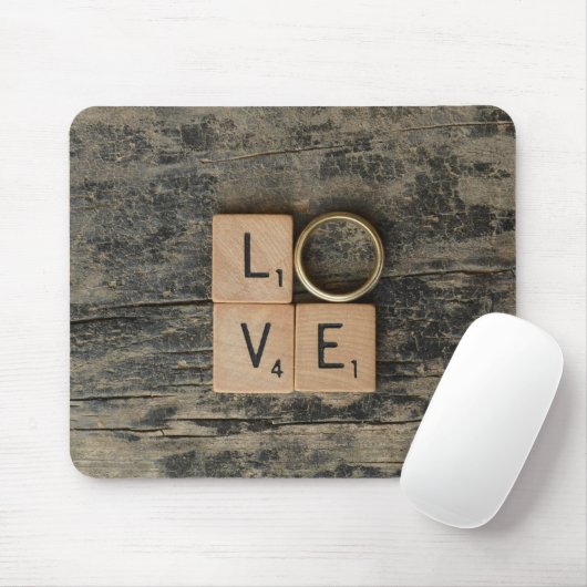 Creative Liebe Word mit Srcabble Elements Mousepad (Mit Mouse)
