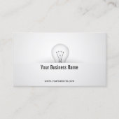 Creative Light Bulb Consulting Business Card Visitenkarte (Vorderseite)