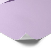 Creative Lila Art Beach Seascape Poster (Ecke)