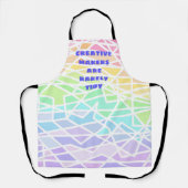 Creative Maker sind selten Tidy Rainbow Schürze (Vorderseite)