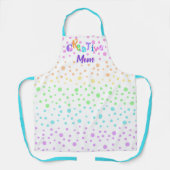 Creative Mama Rainbow Polka Dot Schürze (Vorderseite)