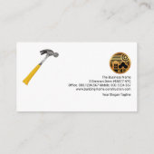 Creative Mauerwerk Holzpaneelenverkleidung Visitenkarte (Rückseite)