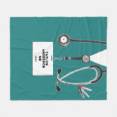 Creative Medical Doctor Fleece Blanket (Vorderseite (Horizontal))