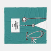 Creative Medical Doctor Fleece Blanket (Vorderseite (Horizontal))