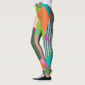 Creative Memphis Frame Modern Design Leggings (Links)