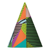 Creative Memphis Frame Modern Design Partyhütchen (Rückseite)
