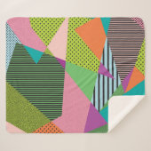 Creative Memphis Frame Modern Design Sherpadecke (Vorderseite (Horizontal))
