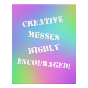 Creative Messes ermutigt! Rainbow Poster