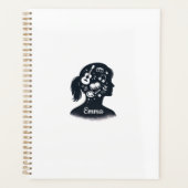 Creative Mind Silhouette | Personalized Artistic  Planer (Vorderseite)