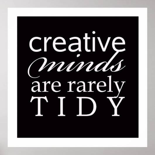 Creative Minds Selten Tidy Office Studio Poster (Vorne)