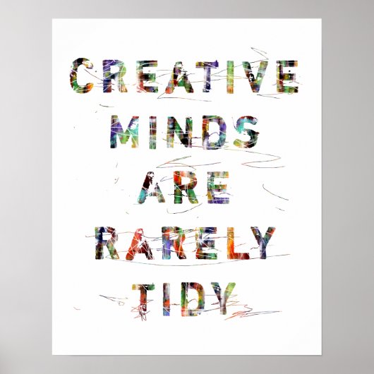 Creative Minds sind selten aufgeräumt Poster (Vorne)