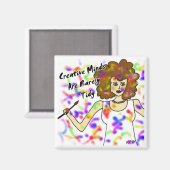 Creative Minds sind selten tidy Magnet (Vorderseite/Rückseite)