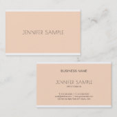 Creative Minimalistic Modernes Design Luxus Trendy Visitenkarte (Vorne/Hinten)
